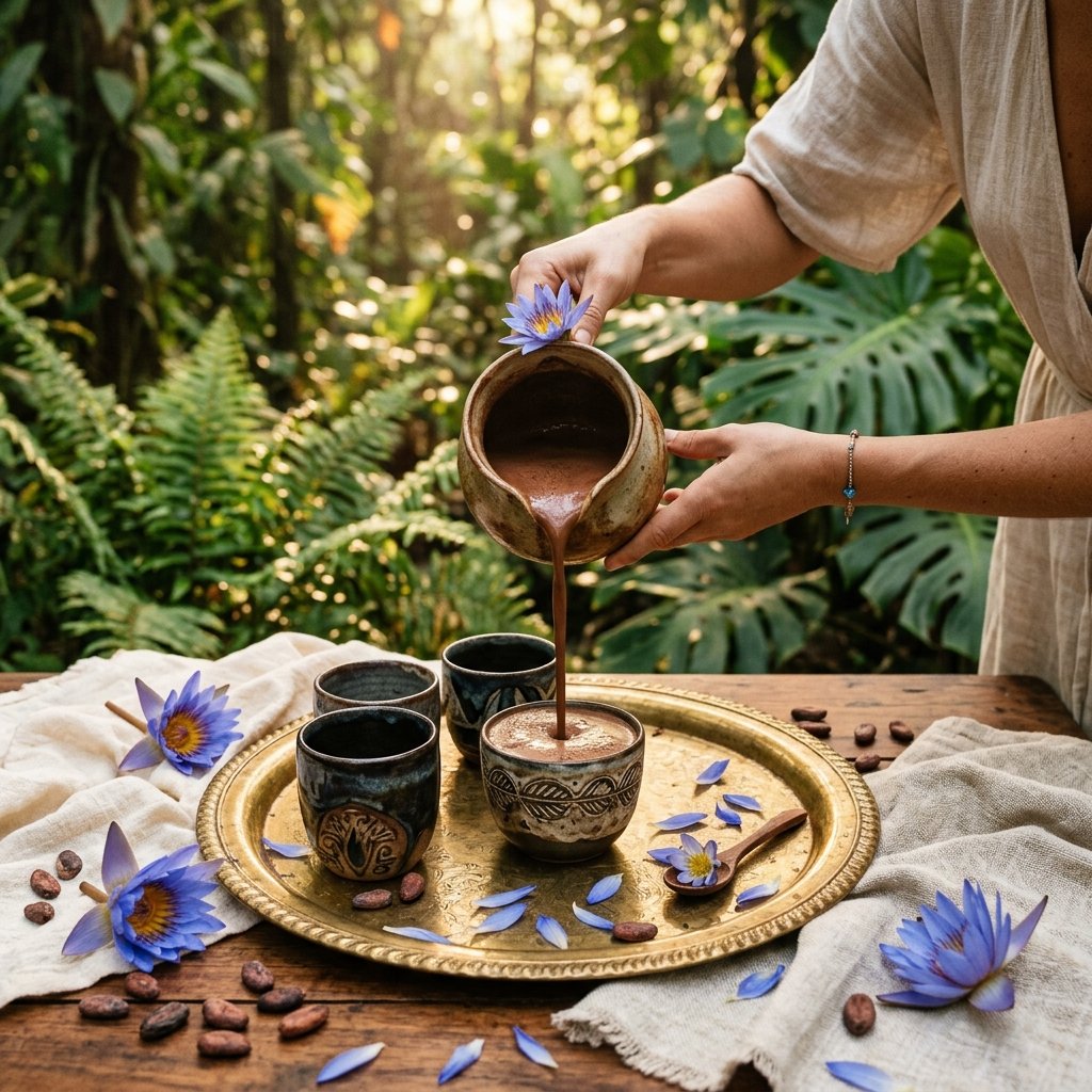Ceremonial Cacao and Blue Lotus